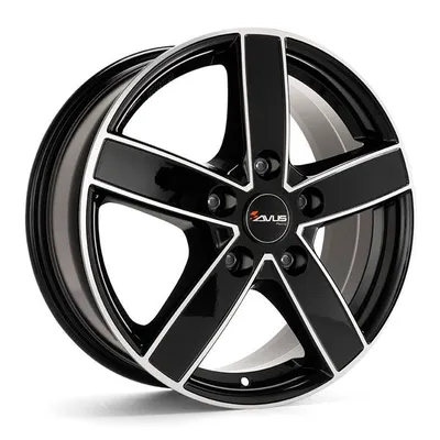 Felgi avus ac-v51 5x130 7x17 et62 black polished