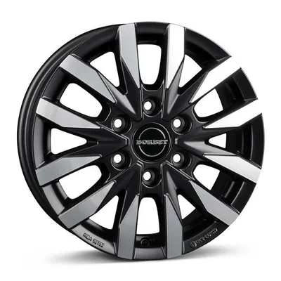 Felgi BORBET cw6 6x130 6.5x16 et54 black polished matt