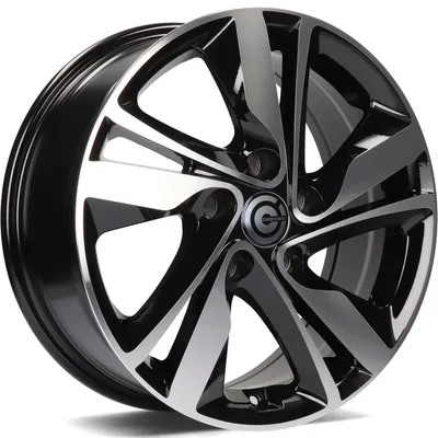 Felgi CARBONADO sunshine 5x114.3 6.5x16 et40 black front polished