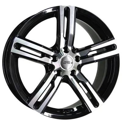 Felgi INTER ACTION kargin 5x160 6.5x16 et50 gloss black polished