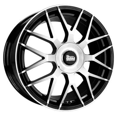 Felgi MAM gt1 5x112 8.5x20 et45 black front polish