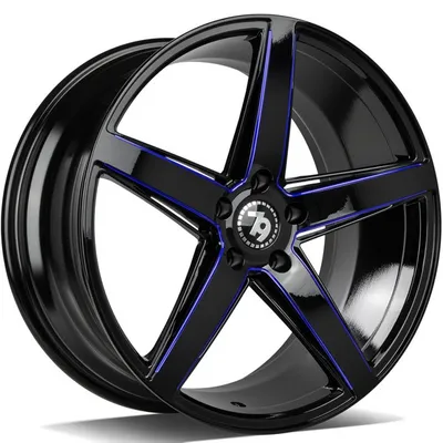 Felgi SEVENTY9 sv-n 5x120 8x18 et30 black glossy milled blue