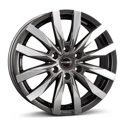 Felgi BORBET cw6 6x139.7 7.5x18 et35 mistral anthracite glossy polished