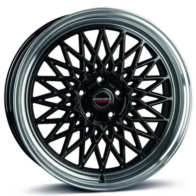 Felgi BORBET b 4x100 7x17 et38 black rim polished