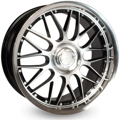 Felgi KESKIN kt4 5x112/130 10x22 et50 black front polish steel lip