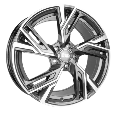 Felgi MAM rs5 5x114.3 8.5x19 et40 palladium front polish