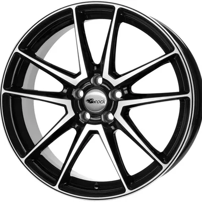 Felgi rc-design rc22 5x114.3 6.5x15 et45 glossy black polished