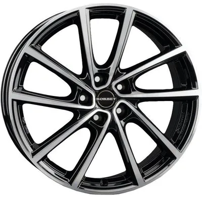 Felgi BORBET v 5x112 7x19 et43 black polished glossy