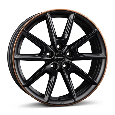 Felgi BORBET lx18 5x112 8x18 et44 black matt rim copper