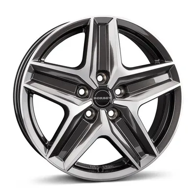 Felgi BORBET cwz 5x118 7.5x18 et53 mistral anthracite glossy polished