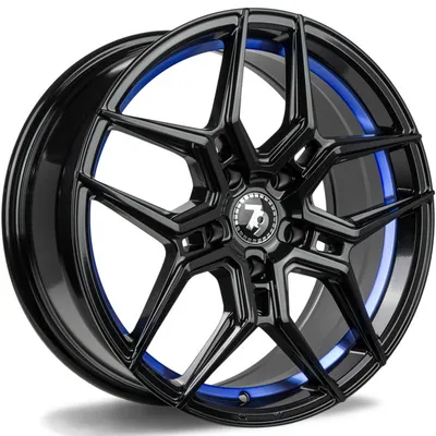 Felgi SEVENTY9 sv-b 5x120 10x20 et40 black glossy blue inner lip