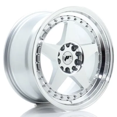 Felgi JAPAN RACING jr6 17x9 et25 5x114/120 silver machined face