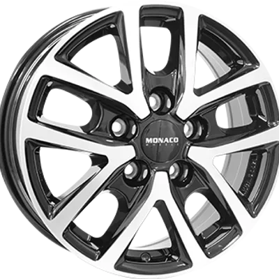 Felgi monaco cl2t 5x130 6.5x16 et66 gloss black polished