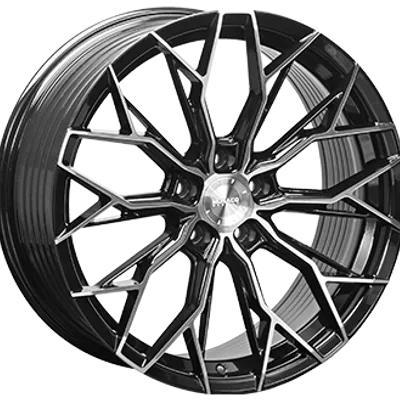 Felgi monaco ff3 5x114.3 8.5x19 et40 gloss black polished