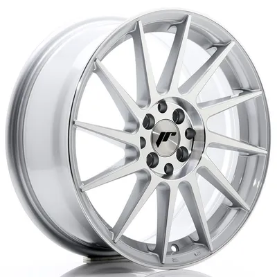 Jr wheels jr22 17x7 et25 4x100/108 silver machined face