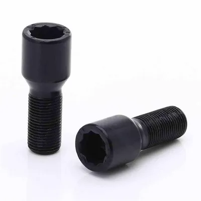 Zestaw 20 szt. śrub short black torx 14x1,25 + klucz