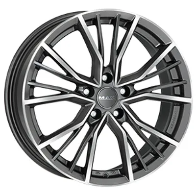 Felgi MAK union 5x112 8x18 et38 gun met-mirror face