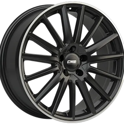 Felgi CMS c23 5x112 7.5x17 et40 gloss black polished lip
