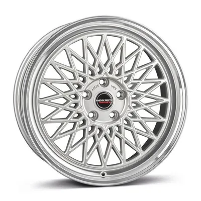 Felgi BORBET b 4x100 7x17 et38 silver rim polished