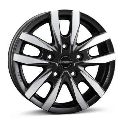 Felgi BORBET cw5 5x118 6x16 et68 black polished matt
