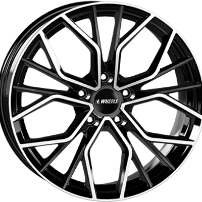 Felgi it wheels tiara 5x114.3 8x19 et45 gloss black polished