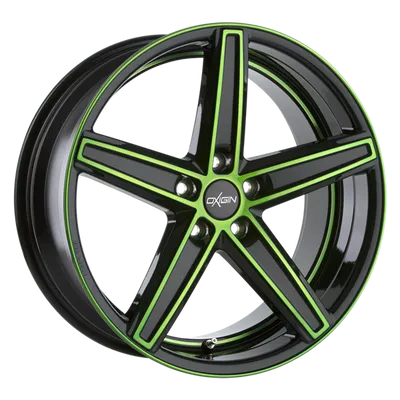 Felgi OXIGIN 18 concave 5x112 7.5x17 et45 neon green polish