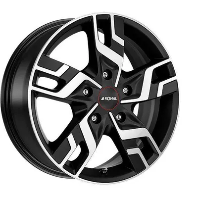 Felgi RONAL r64 5x120 6.5x16 et60 jetblack matt front diamond cut