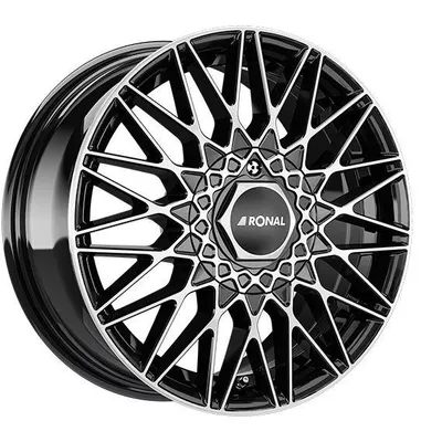 Felgi RONAL lsx 4x98 7x16 et35 jetblack front diamond cut