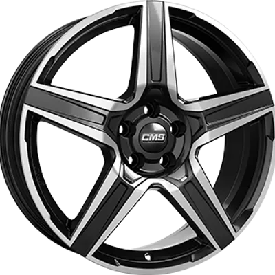 Felgi CMS c34 5x112 7x17 et51 gloss black polished