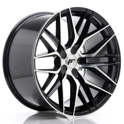 Jr wheels jr28 19x10,5 et20-40 5h blank gloss black machined face