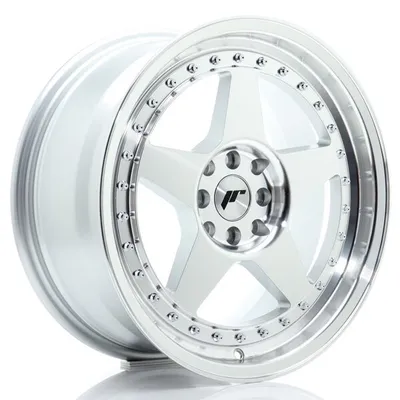 Felgi JAPAN RACING jr6 17x8 et35 5x114/120 silver machined face