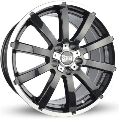 Felgi MAM w3 5x108 7x16 et38 black front polish