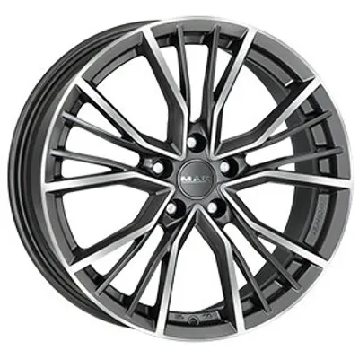 Felgi MAK union 5x100 7.5x17 et46 gun met-mirror face