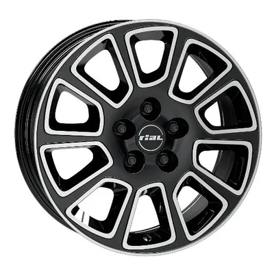 Felgi RIAL transporter 2 5x112 6.5x16 et52 diamond black front polished