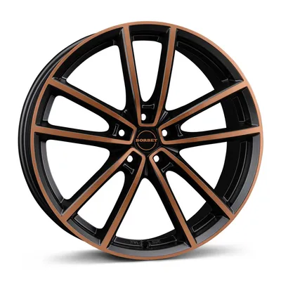 Felgi BORBET w 5x112 8x18 et48 black copper polished matt