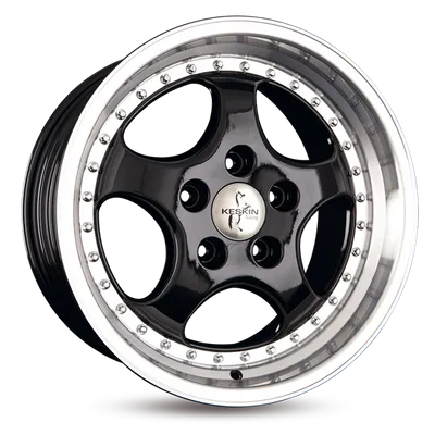 Felgi KESKIN kt2 5x130 9.5x18 et52 black lip polish