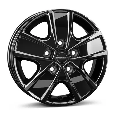 Felgi BORBET cwg 5x130 6x16 et68 black glossy