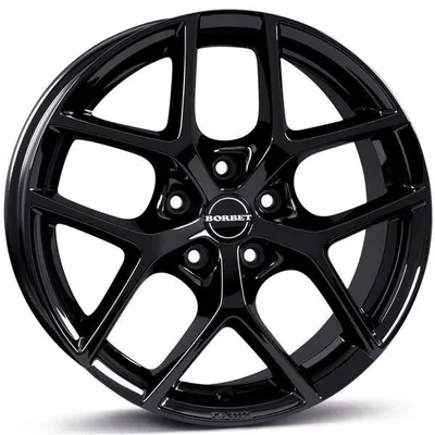 Felgi BORBET y 5x100 7x17 et45 black glossy