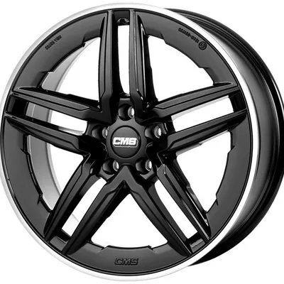 Felgi CMS c29-aero 5x114.3 9.5x19 et45 diamond rim black gloss