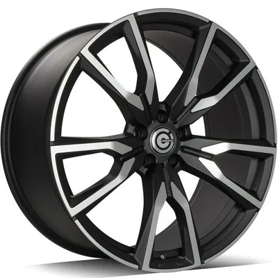 Felgi CARBONADO pain 5x112 10.5x22 et43 matt black front polished
