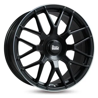 Felgi MAM gt1 7.5x17 5x112/120 et35 matt black lip polish