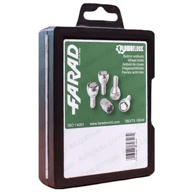 Śruby zabezpieczające FARAD flowerlock m12x1.5x30 stożek klucz 17