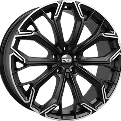 Felgi CMS c37 5x108 8x19 et45 matt black polished