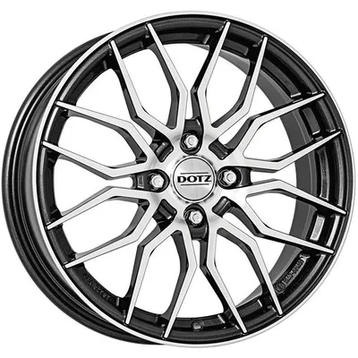 Felgi DOTZ limerock dark 4x100 7x17 et37 gunmetal polished