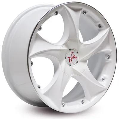 Felgi KESKIN kt9 5x120 10x22 et40 white lip polish