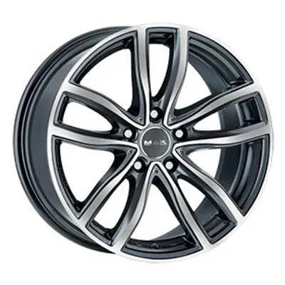 Felgi MAK fahr 5x120 9.5x19 et39 gun met-mirror face