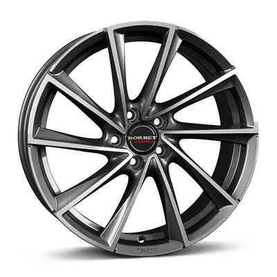Felgi BORBET vtx 5x114.3 8x18 et40 graphite polished