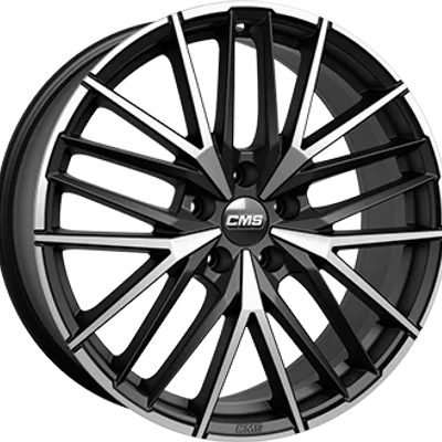 Felgi CMS c36 5x112 8x18 et35 matt black polished