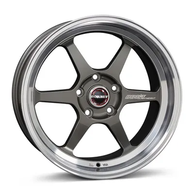 Felgi BORBET db8gt 5x114.3 8.5x18 et20 graphite horn polished