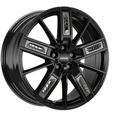 Felgi RONAL r67 grey 5x108 8x18 et40 jetblack